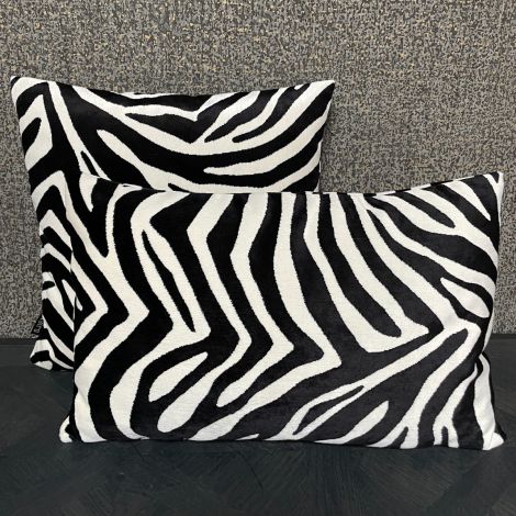 Kussen Zebra Zwart Wit Set van 2