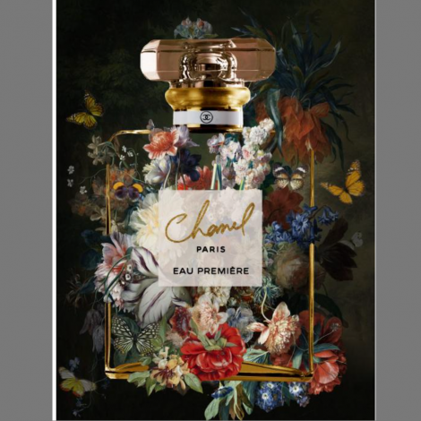 Glas schilderij Parfum Chanel