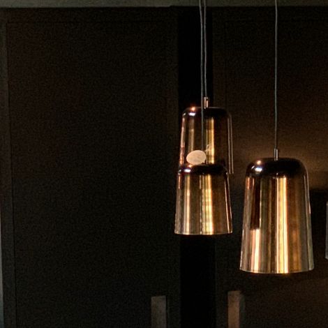 Hanglamp in koper kleur